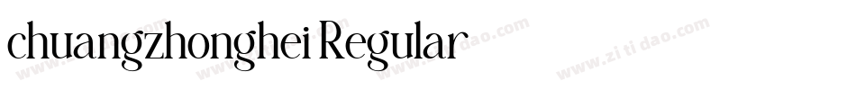 chuangzhonghei Regular字体转换